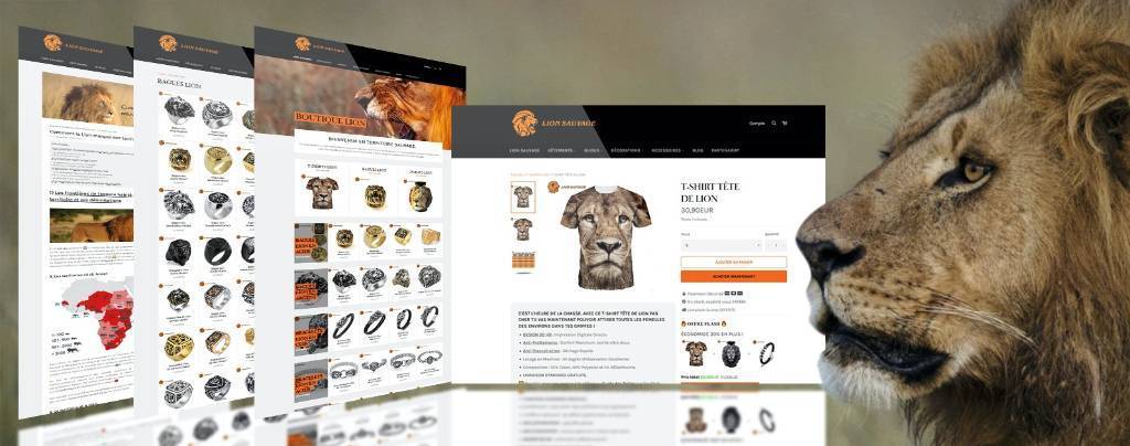 bijou bague lion