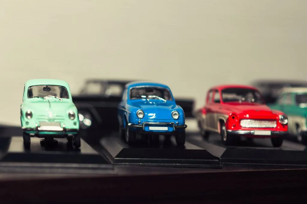 collection de voitures miniatures