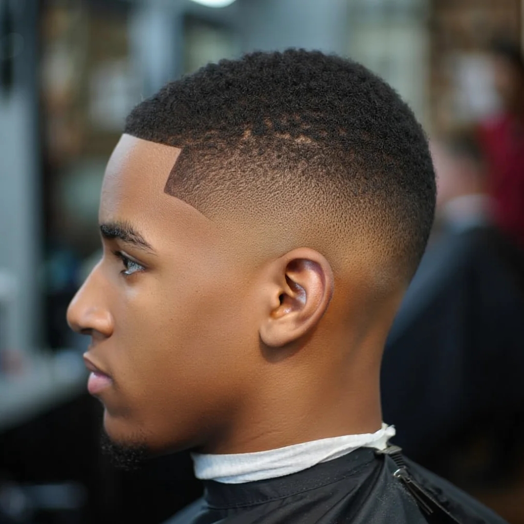 taper bas cheveux bouclés